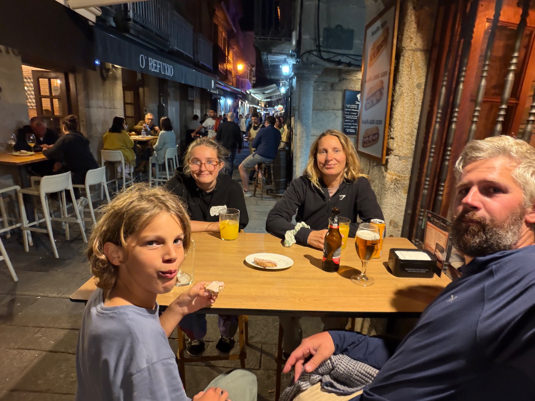 Arriving in Baiona after a Sporty sail.