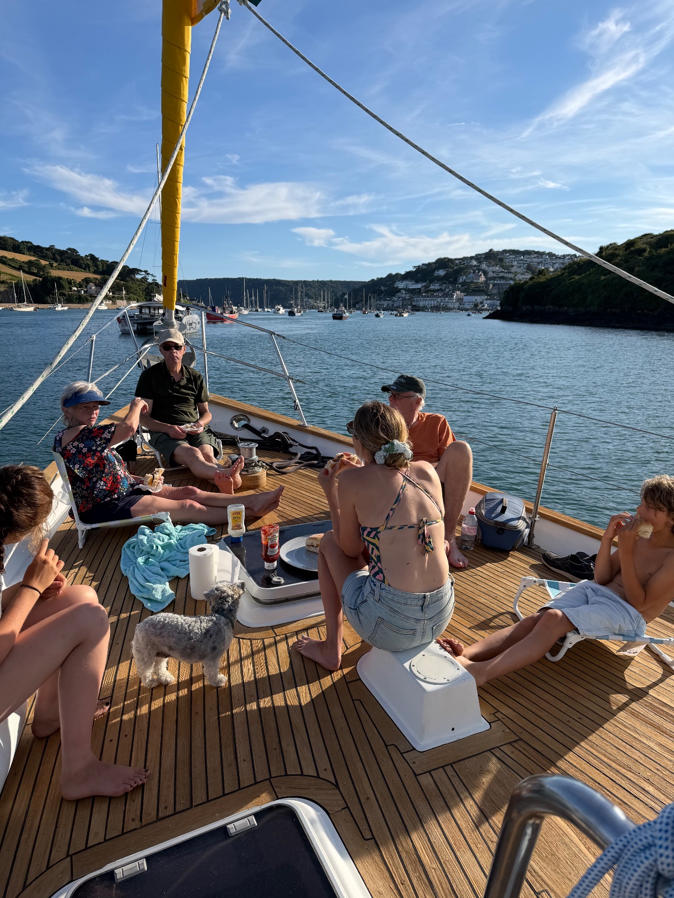 BBQing aboard during a British summer evening, Bliss